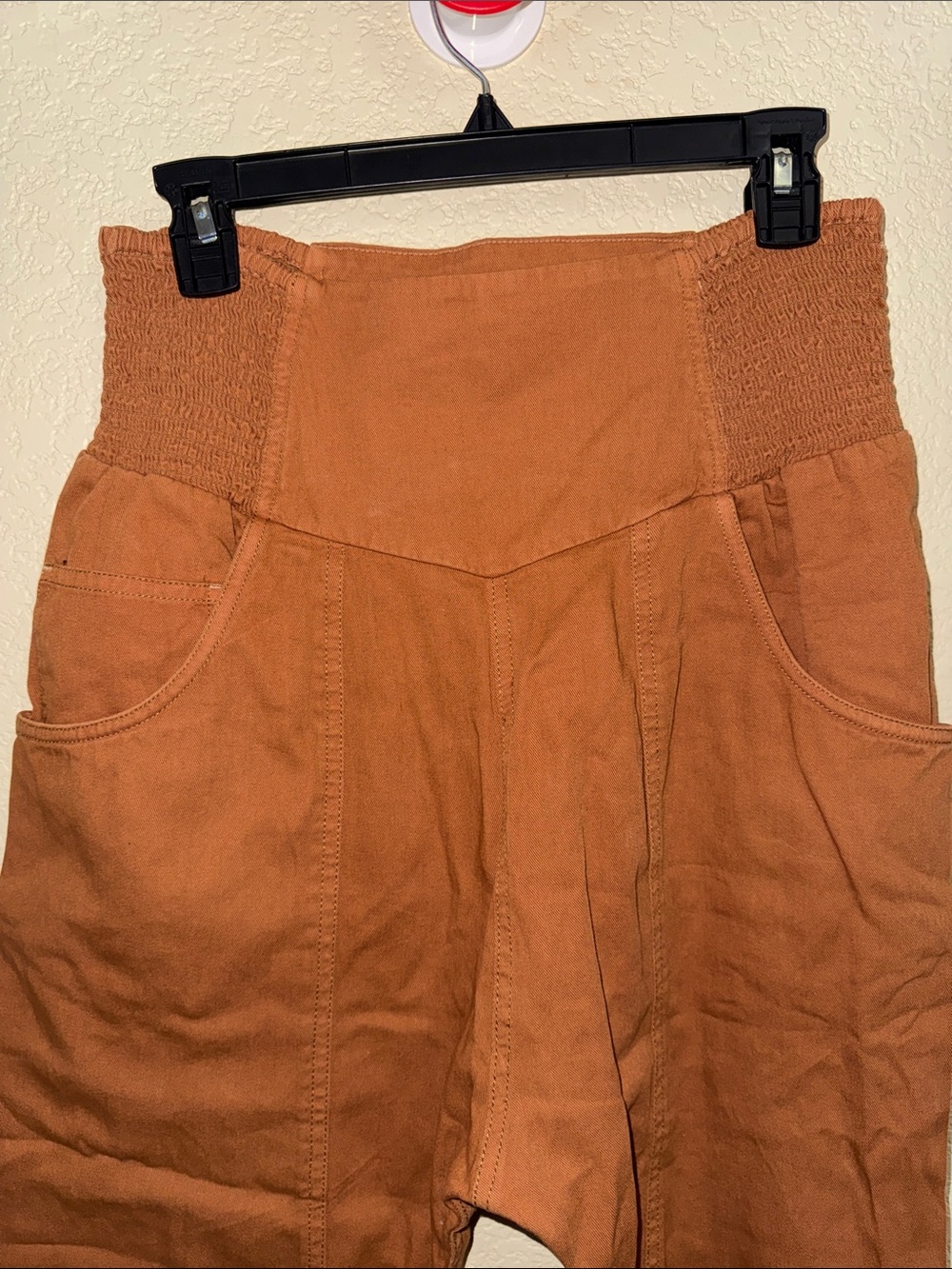 We The Free Cropped Wide-Leg Pants in Rust - Picture 3 of 7